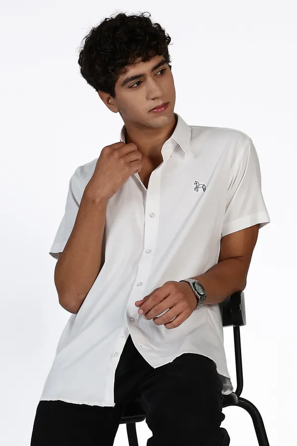 White_Pure_Oxford_100%_Pure_Cotton_Shirt_For_Men