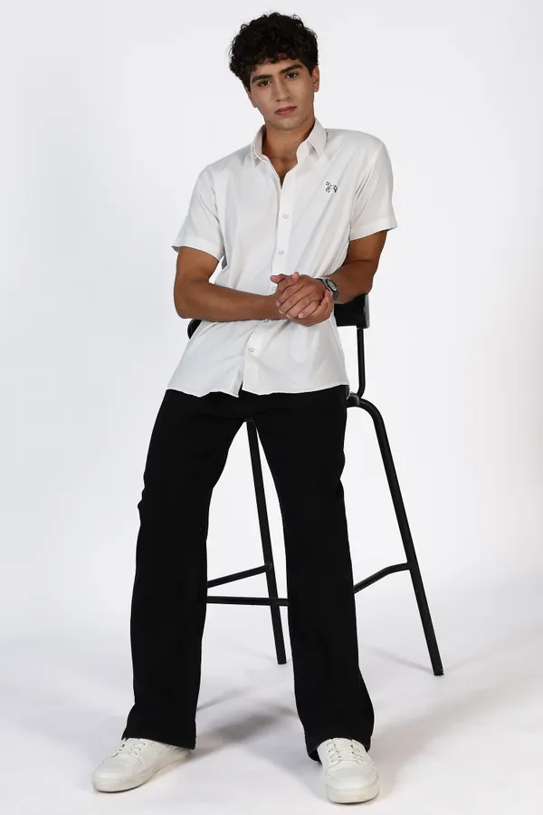 White_Pure_Oxford_100%_Pure_Cotton_Shirt_For_Men