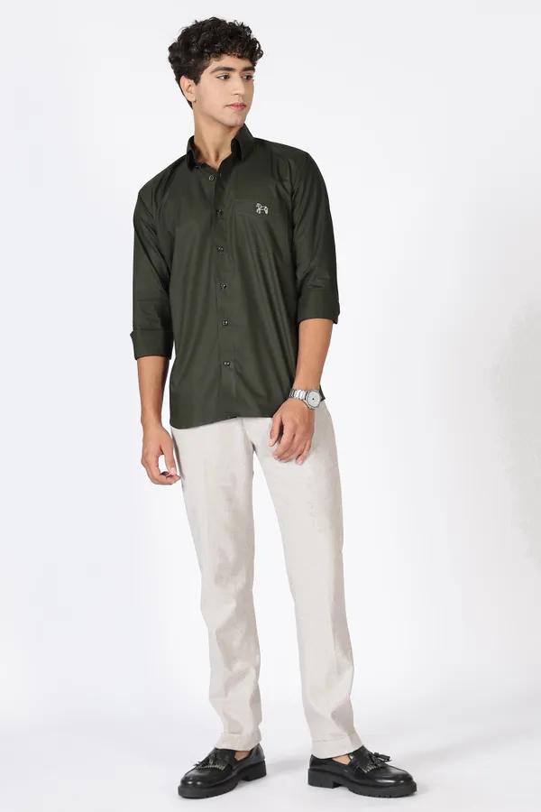 Dark_Green_Giza_100%_Pure_Cotton_Shirt_For_Men