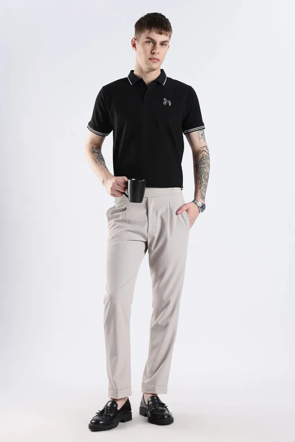 Black_100%_Pure_Cotton_Spandex_Blend_Timeless_Polo_T-Shirt_For_Men