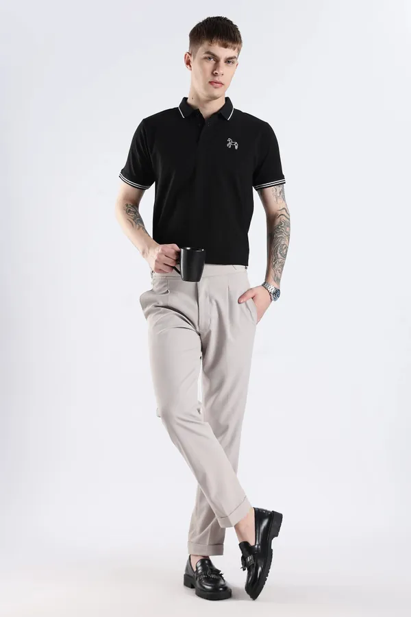 Black_100%_Pure_Cotton_Spandex_Blend_Timeless_Polo_T-Shirt_For_Men