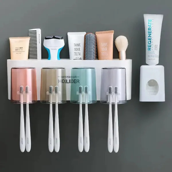 4_Cups_Toothbrush_Holder_With_Organiser