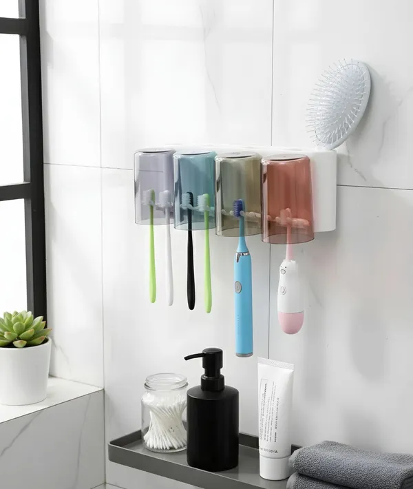 4_Cups_Toothbrush_Holder_With_Organiser