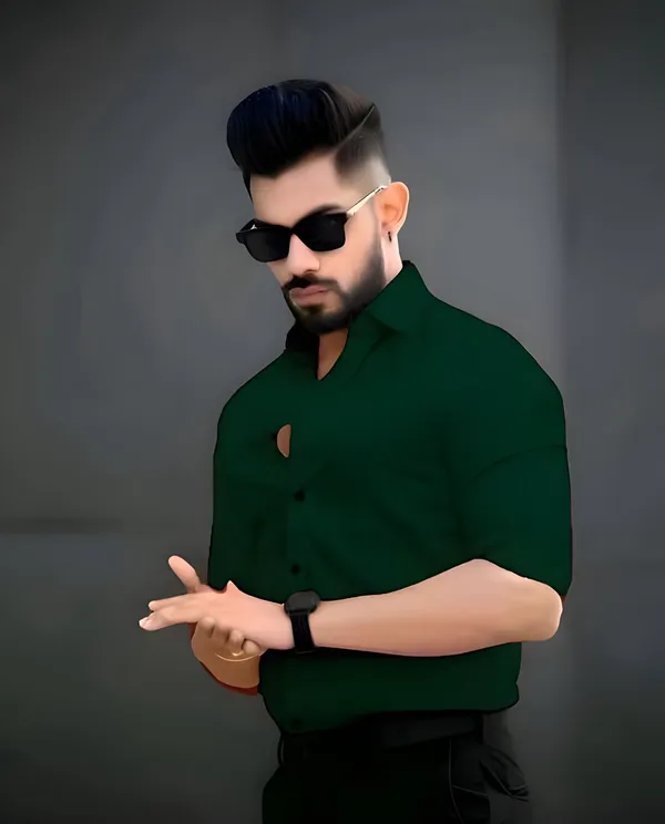 Bottle_Green_And_Maroon_Stylish_Premium_Cotton_Shirts_For_Men_(Pack_of_2)