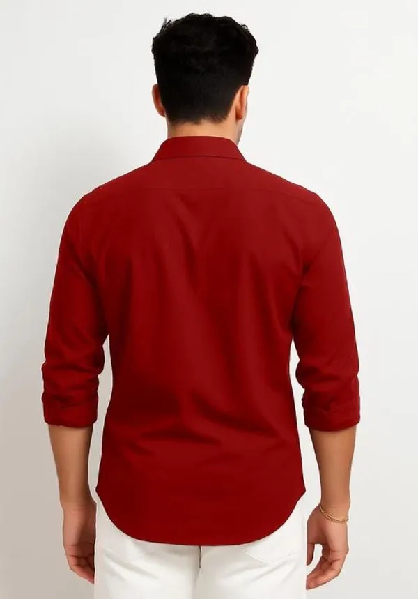Red_Stylish_Formal_Cotton_Shirts_For_Men