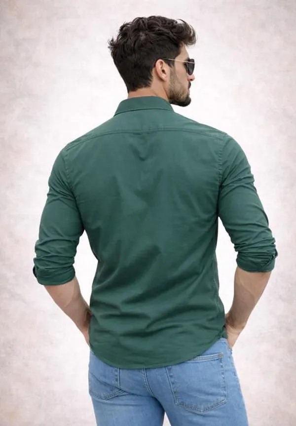 Peacock_Blue_Stylish_Formal_Cotton_Shirts_For_Men