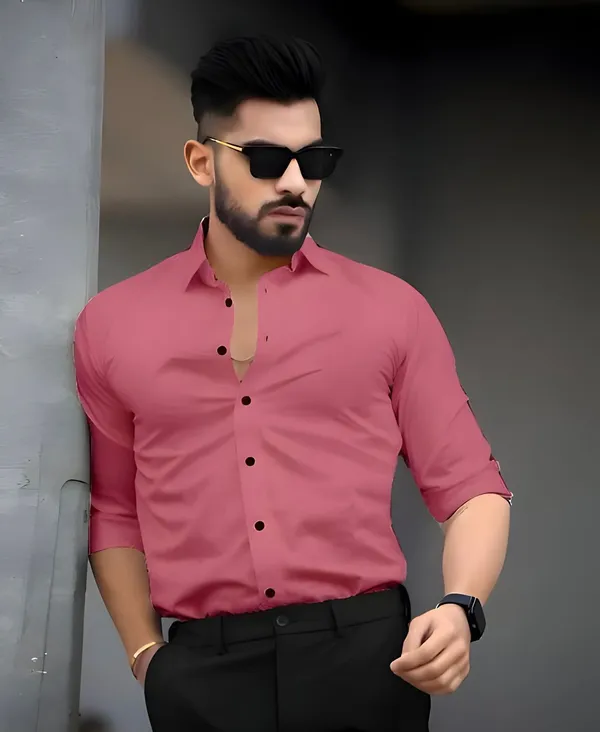 Pink_Stylish_Premium_Cotton_Stylish_Shirts_For_Men
