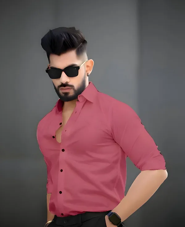 Pink_Stylish_Premium_Cotton_Stylish_Shirts_For_Men