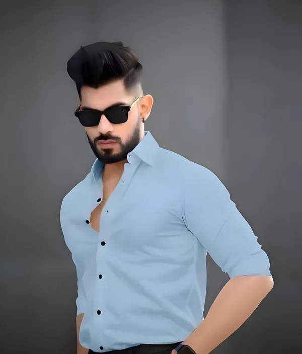 Sky_Blue_Stylish_Premium_Cotton_Stylish_Shirts_For_Men