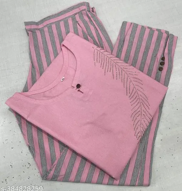 Pink_Khadi_Cotton_Premium_Laiba_Collection_Kurti_Set_For_Women