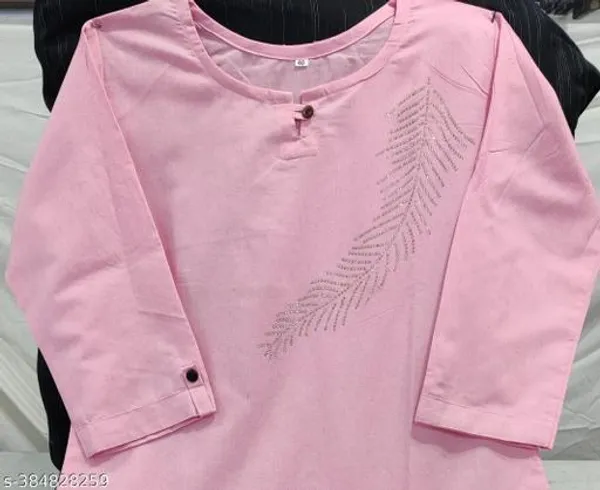 Pink_Khadi_Cotton_Premium_Laiba_Collection_Kurti_Set_For_Women