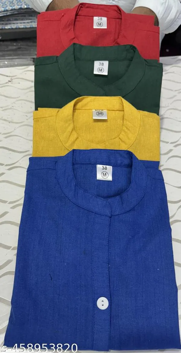 Yellow_Khadi_Cotton_Premium_Trending_Kurti_For_Women