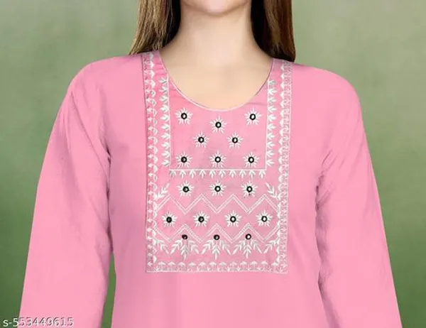 Pink_Khadi_Cotton_Premium_Laiba_Collection_Kurti_Set_For_Women