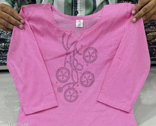 Pink_Khadi_Cotton_Premium_Trendy_Kurta_For_Women