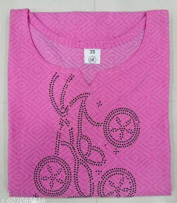 Pink_Khadi_Cotton_Premium_Trendy_Kurta_For_Women