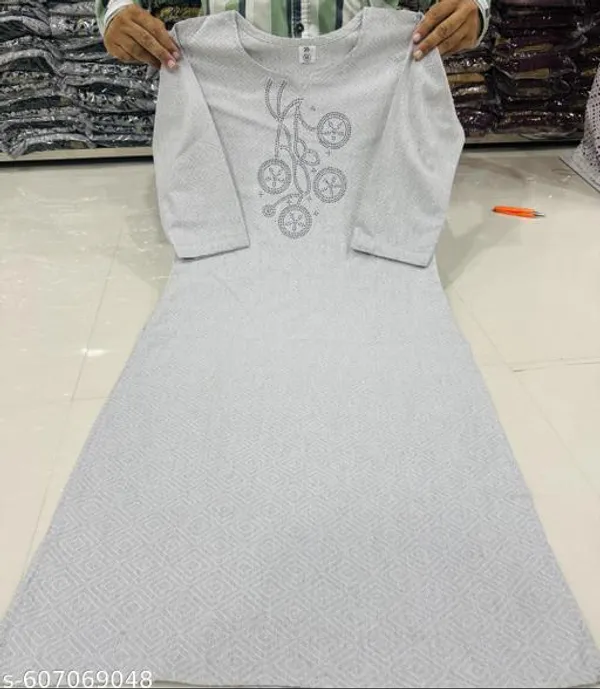 Grey_Khadi_Cotton_Premium_Trendy_Kurta_For_Women