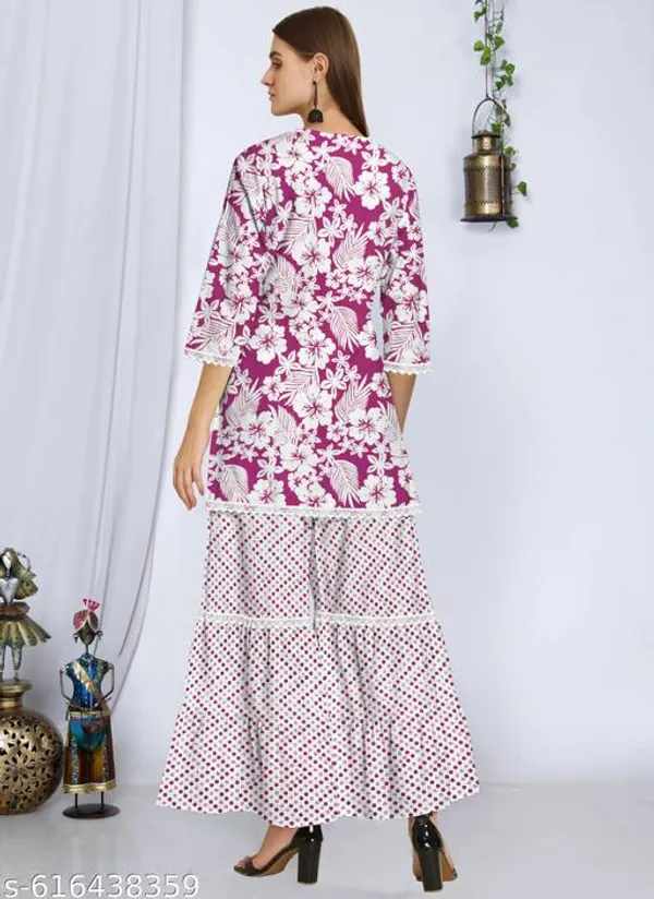 Pink_Khadi_Cotton_Premium_Trendy_Kurti_Palazzo_Set_For_Women
