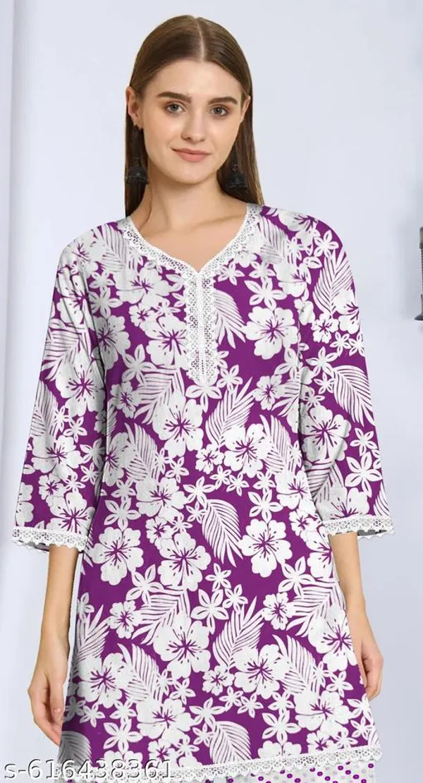 Purple_Khadi_Cotton_Premium_Trendy_Kurti_Palazzo_Set_For_Women