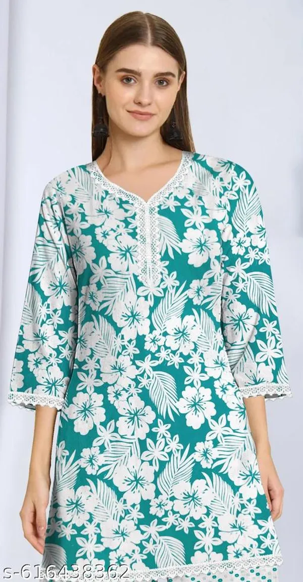 Green_Khadi_Cotton_Premium_Trendy_Kurti_Palazzo_Set_For_Women