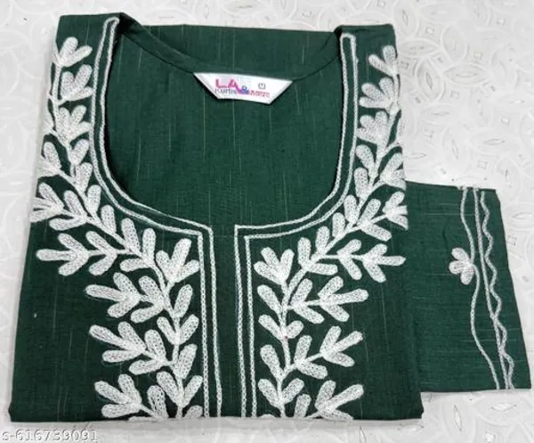 Green_Khadi_Cotton_Premium_Trendy_Kurti_Palazzo_Set_For_Women