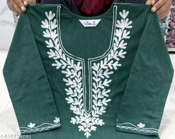 Green_Khadi_Cotton_Premium_Trendy_Kurti_Palazzo_Set_For_Women