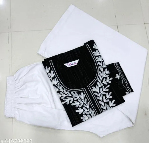 Black_Khadi_Cotton_Premium_Trendy_Kurti_Palazzo_Set_For_Women