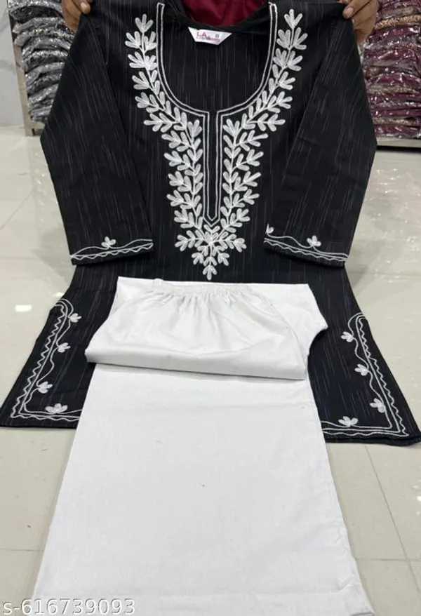 Black_Khadi_Cotton_Premium_Trendy_Kurti_Palazzo_Set_For_Women