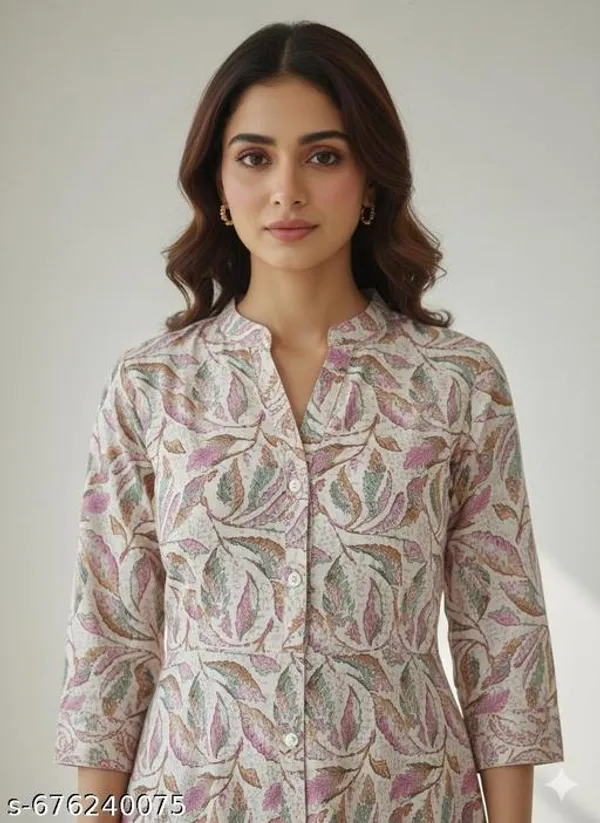 Multicolor_Khadi_Cotton_Premium_Trendy_Kurta_For_Women