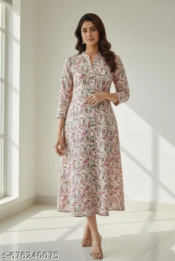 Multicolor_Khadi_Cotton_Premium_Trendy_Kurta_For_Women