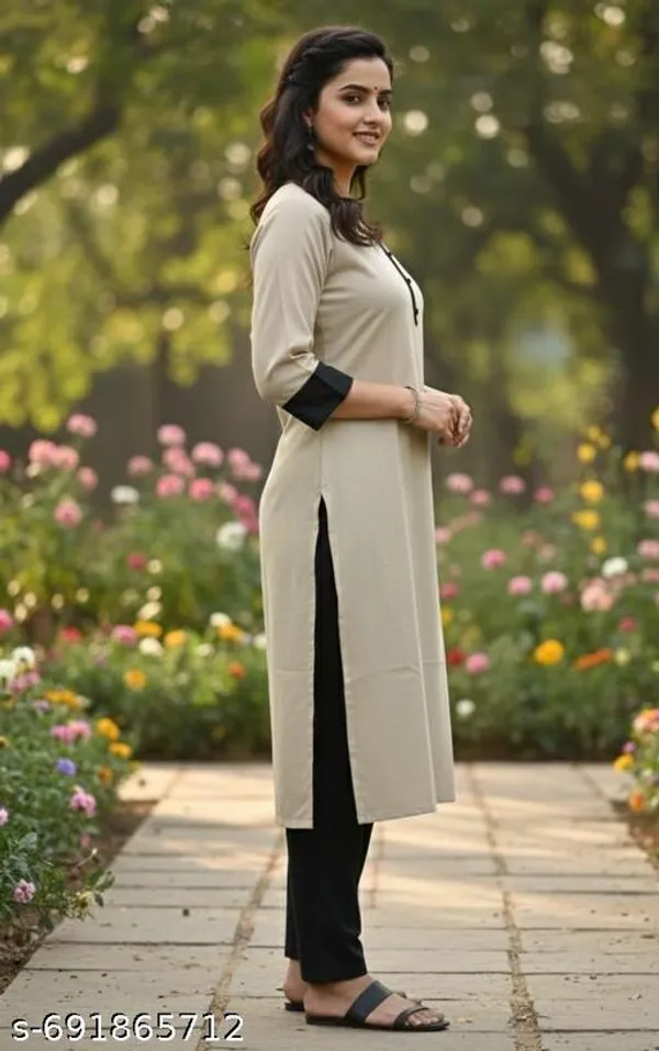 Grey_Khadi_Cotton_Premium_Trendy_Kurta_For_Women