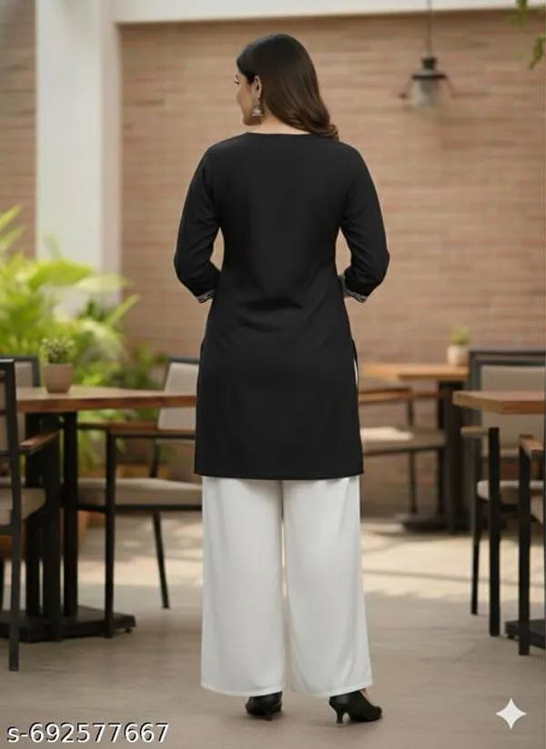 Black_Khadi_Cotton_Premium_Trendy_Kurta_Set_For_Women