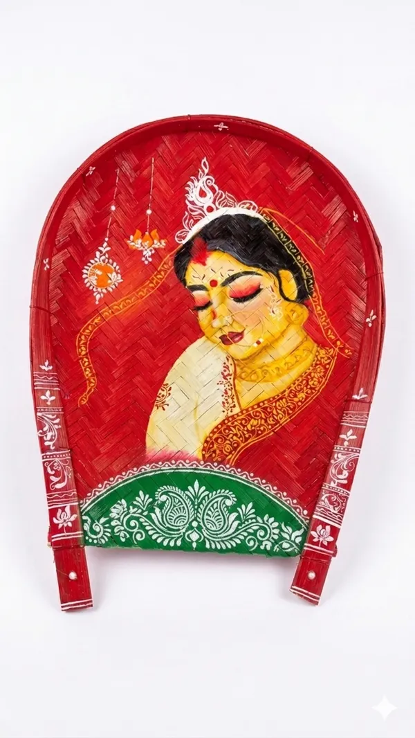 Zevastra_Multicolor_Bamboo_Traditional_Woman_Art_Wall_Hanging_Winnowing_Tray