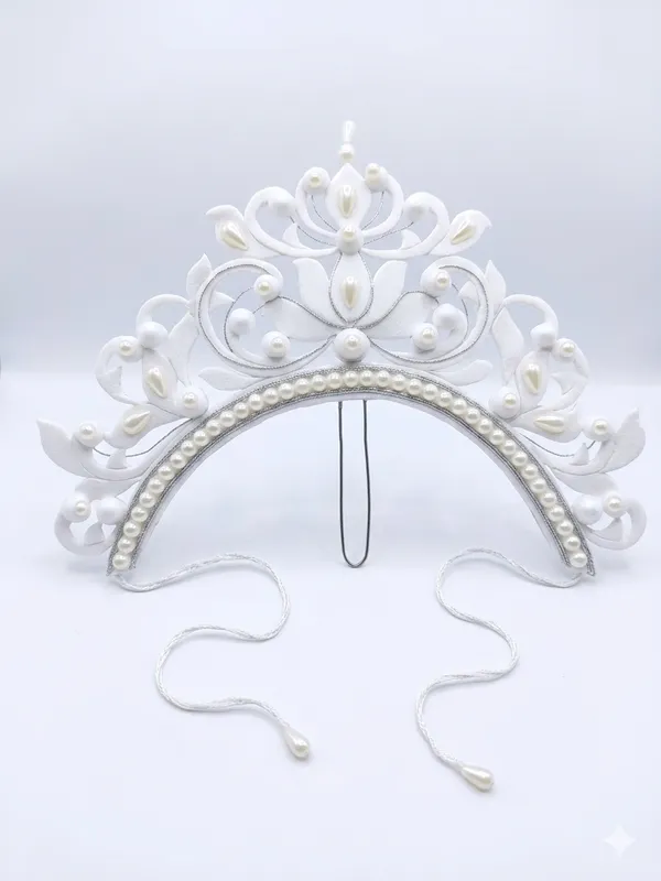 Zevastra_White_Shola_Crown_Floral_Pearl_Mukut