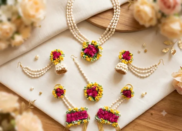 Floral_Wedding_Jewellery_Set_For_Haldi_&_Traditional_Occasions