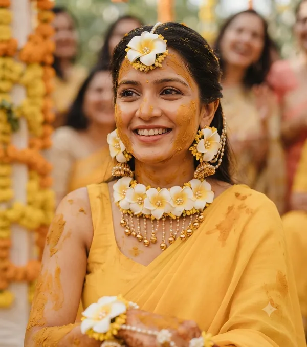 Handmade_Flower_Jewellery_Set_For_Haldi_Ceremony_&_Wedding