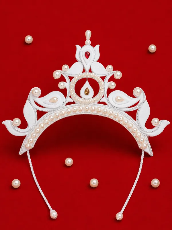 White_Shola_Pearl_Crown_Tiara_Mukut_For_Women