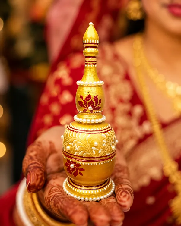 Zevastra_Multicolor_Bamboo_Kalash_Lotus_Sindoor_Holder
