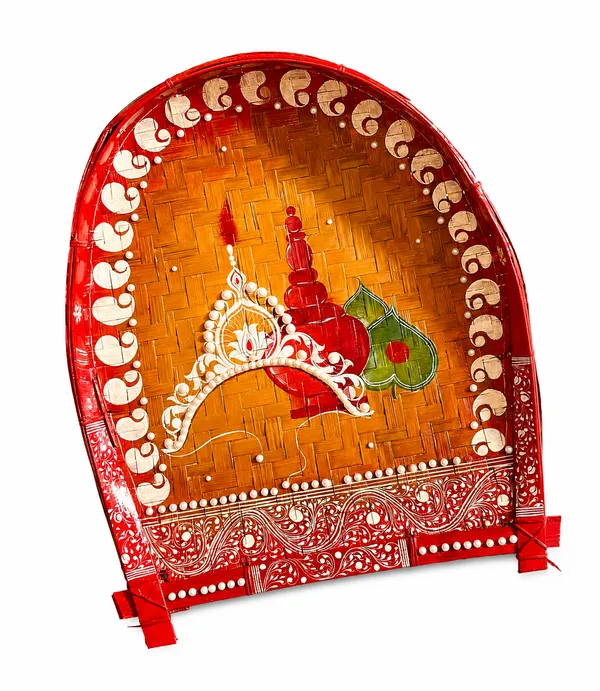 Multicolor_Bamboo_Traditional_Motif_Chowki_Winnowing_Tray