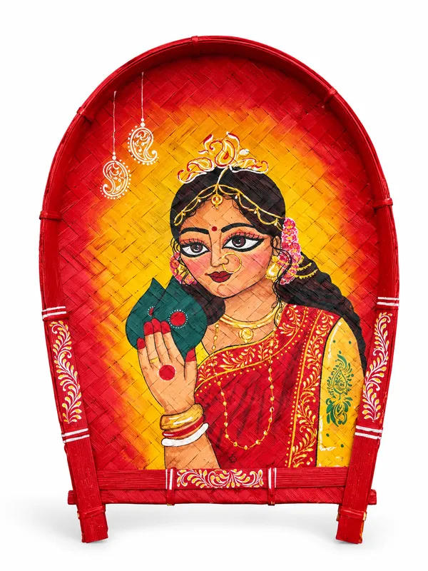 Multicolor_Bamboo_Hand_Painted_Devotional_Figure_Wall_Panel