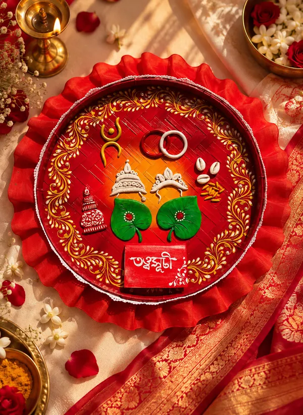 Multicolor_Bamboo_Floral_Bengali_Script_Winnowing_Tray