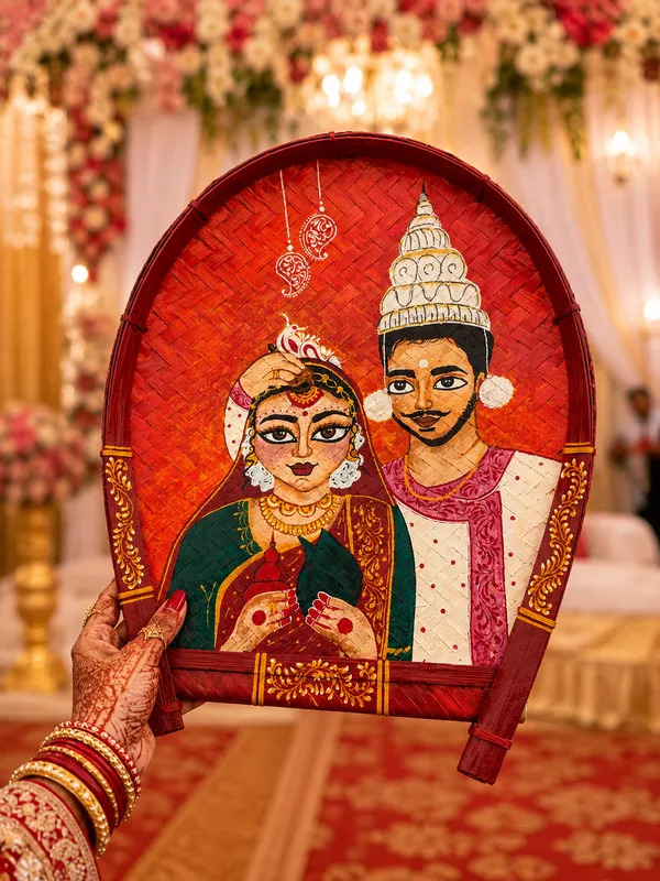 Multicolor_Bamboo_Floral_Chowki_Winnowing_Tray