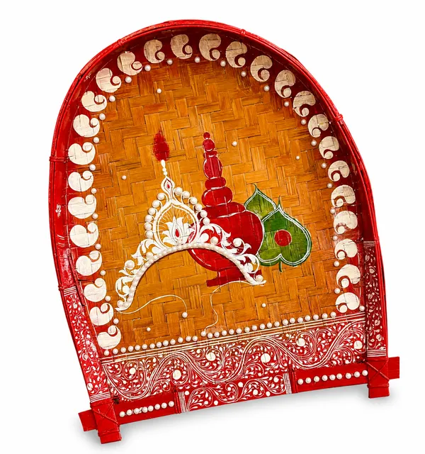 Zevastra_Multicolor_Bamboo_Bengali_Kulo_Pearl_Embellished_Wall_Hanging