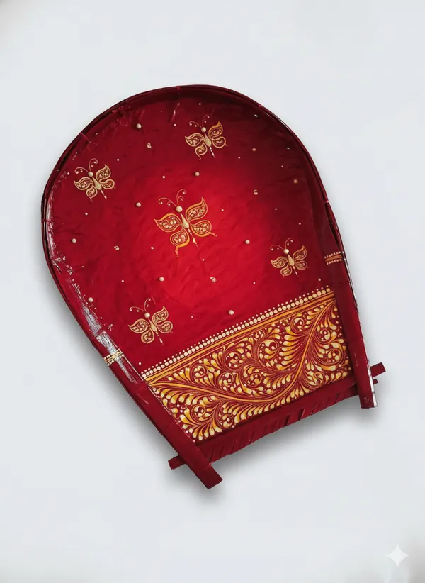 Red_Fabric_Golden_Butterfly_Decorative_Chair_Back_Cover