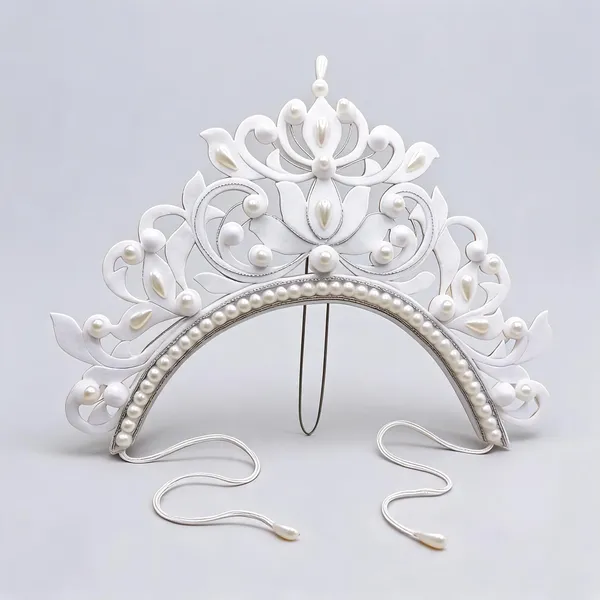 White_Shola_Crown_Scrollwork_Pearl_Bridal_Mukut_For_Women