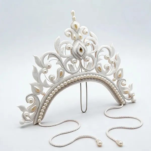White_Shola_Floral_Swirl_Teardrop_Pearl_Bridal_Mukut_For_Women