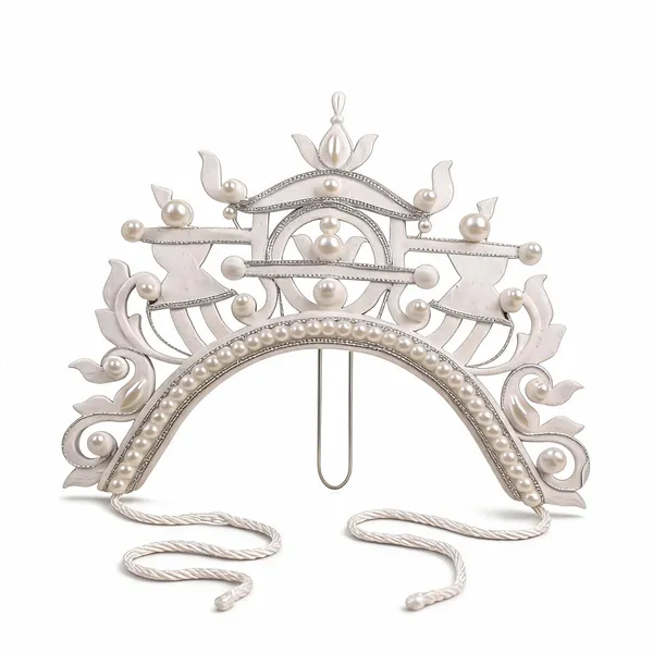 White_Shola_Crown_Floral_Pearl_Chain_Bridal_Mukut_For_Women