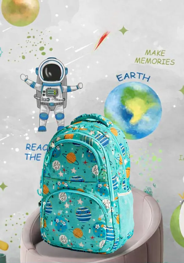 EDMOF_Kids_Backpack_for_Kinder_Garden_Playway_School_Bag_for_Boys_and_Girls,_17"/28L_Large_Water_Resistant,_Turquoise