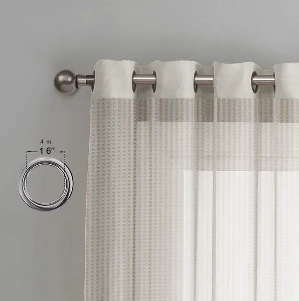 __Premium_Polyester_Glitter_Stripe_Sheer_Net_Window_Curtain_With_Solid_Grommet_Set_Of_2,_Cream