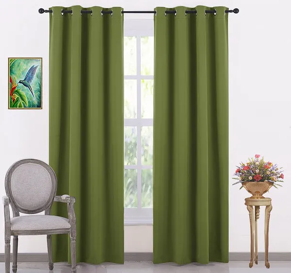 Olive_Kitchen_Silk_Blackout_Curtain_With_3_Layers_Weaving_Technology_And_Solid_Grommet_Pattern