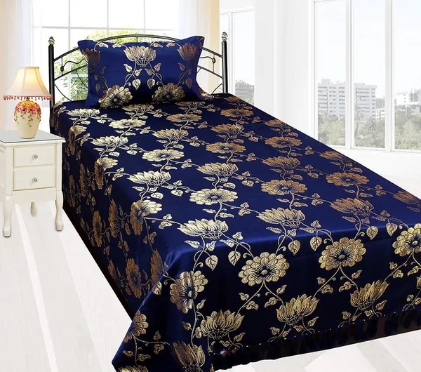 DECOR_GALLERAI_Jacquard_9TC_Polycotton_Bedsheet_with_2_Pillow_Covers